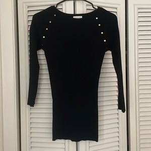 Caché xs black sweater with gold bottoms new without tag
